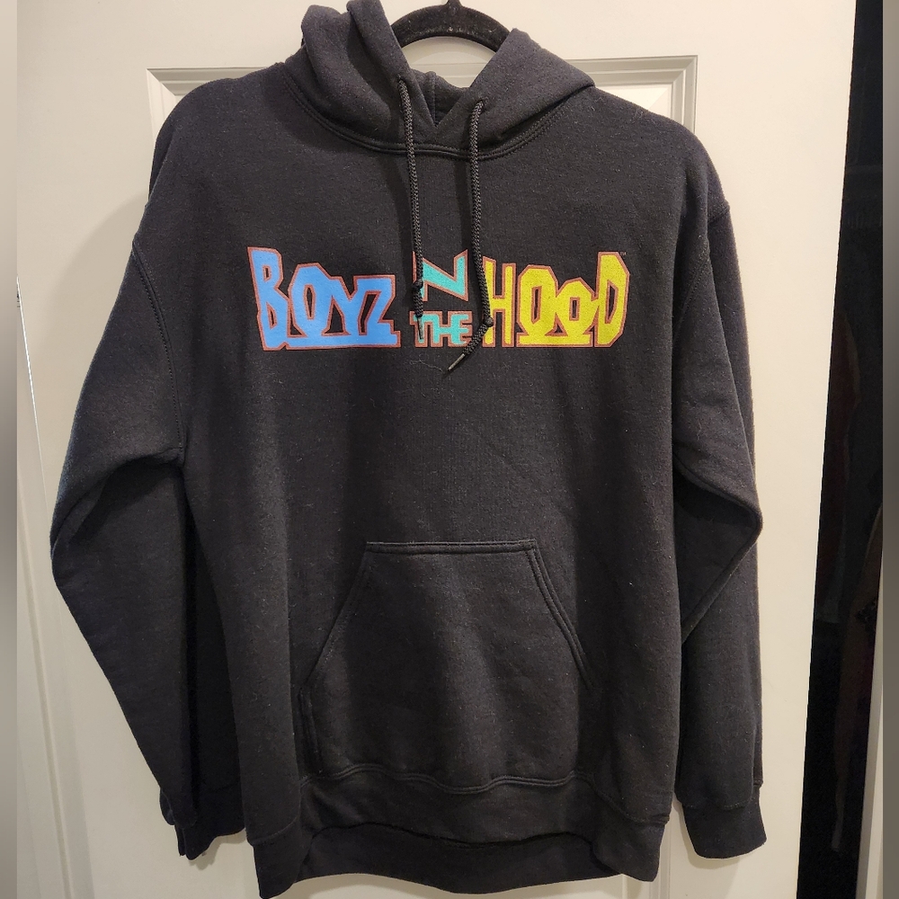Boyz In The Hood Black Movie Graphic Hoodie Retro 90s Size Small Mens - Picture 2 of 4